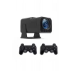 Mey İthalat® Android Projeksiyon Siyah Taşınabilir Sinema Projektörü 4k 1080p Ev Sineması Bluetooth