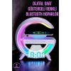 Mey İthalat® Android Uyumlu Akıllı Bluetooth Hoparlör Kablosuz Şarj Cihazı Standı
