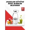 Mey İthalat® Anneler Gününe Özel Hediye Bardak Blender Paslanmaz Çelik Bıçaklı