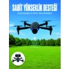 Mey İthalat® APP Kontrollü Mini Drone 4K HD Kamera, 360° Takla ve Katlanabilir Tasarım
