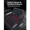 Mey İthalat® Araç İçi Telefon Standlı Kaydırmaz Silikon Organizer Mat Konsol Düzenleyici