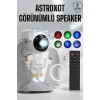 Mey İthalat® Astronot Görünümlü Projeksiyon Speaker Taşınabilir