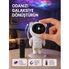 Mey İthalat® Astronot Şekilli Galaxy Projeksiyon Lambası Nebula Efektli Dekoratif Lamba