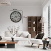 Mey İthalat® Atlas  40 Cm Metal Duvar Saati