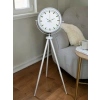 Mey İthalat® Aura Beyaz Tripod Ayaklı Saat