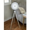 Mey İthalat® Aura Beyaz Tripod Ayaklı Saat