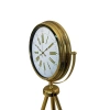 Mey İthalat® Aura Gold Tripod Ayaklı Dekoratif Saat