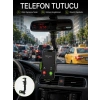 Mey İthalat® Ayarlanabilir Dikiz Aynası Telefon Tutucu Görüş Açısını Engellemeyen Araç Aparatı