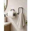 Mey İthalat® Banyo ve Mutfak İçin Yapışkanlı Havlu Askılığı ve Rulo Kağıt Tutucu Set