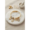 Mey İthalat® Beyaz Balık Model Gold Renk Charmlı Bileklik