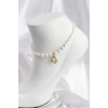 Mey İthalat® Beyaz İnci İstiridyeli Model Halhal