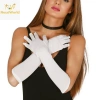 Mey İthalat® Beyaz Renk Dirseğe Kadar Uzun Kumaş Eldiven 40 cm