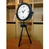 Mey İthalat® Black Elegant Metal Üç Ayaklı Masa Saati