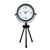 Mey İthalat® Black Elegant Metal Üç Ayaklı Masa Saati