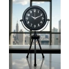 Mey İthalat® Black Luxury Modern Üç Ayaklı Metal Masa Saati