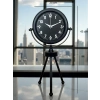 Mey İthalat® Black Luxury Modern Üç Ayaklı Metal Masa Saati