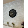 Mey İthalat® Black Noble 40 Cm Metal Modern Duvar Saati