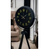 Mey İthalat® Black Prime Gold Rakamlı Tripod Ayaklı Saat