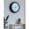 Mey İthalat® Black & White Baseline 40 Cm Metal Duvar Saati