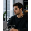 Mey İthalat® Bluetooth 5.4 Boyun Askılı Kulaklık Manyetik Kulaklıklı Type C Şarjlı