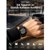 Mey İthalat® Bluetooth Arama, Akıllı Bildirimler ve Günlük Sağlık Takibi Sunan Şık Tasarımlı Akıllı Saat