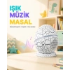 Mey İthalat® Bluetooth Bağlantılı Dinozor Yıldız Projektör Gece Lambası ve Uyku Yardımcısı
