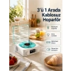 Mey İthalat® Bluetooth Hoparlör – 3-ü-1 Saatli Gece Lambası ve Vintage Tasarım