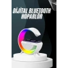 Mey İthalat® Bluetooth Hoparlör G Şekli Atmosfer Akıllı Rgb Lamba Wireless Kablosuz Şarj