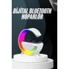 Mey İthalat® Bluetooth Hoparlör G Şekli Atmosfer Akıllı Rgb Lamba Wireless Kablosuz Şarj
