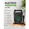 Mey İthalat® Bluetooth Hoparlör Mikrofonlu Taşınabilir Ses Sistemi FM Radyo, USB, SD Kart ve TWS Özellikli