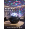 Mey İthalat® Bluetooth Hoparlörlü RGB Disko Işığı Müzikli Parti Lambası USB TF Kart Destekli