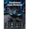 Mey İthalat® Bluetooth Kulaklık  Kulaklığı RGB Işıklı Oyunlarda Düşük Gecikme