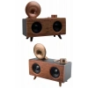Mey İthalat® Bluetooth Nostalji Speaker Radyo Gramofon Ahşap Renk Vintage