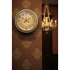 Mey İthalat® Bronz Nostalji 40 Cm Metal Eskitme Duvar Saati