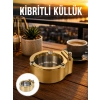 Mey İthalat® Çakmaklı Küllük Paslanmaz Metal Dayanıklı Tasarım Yeni Nesil
