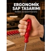 Mey İthalat® Çelik 7li Tornavida Seti Ergonomik Sap Profesyonel Kullanım
