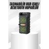 Mey İthalat® Çift Çıkışlı Güçlü Bataryalı Kablosuz Yüksek Ses Kaliteli Bluetooth Hoparlör