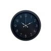 Mey İthalat® Classic Black Zarif 40 cm Metal Duvar Saati