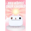 Mey İthalat® Çocuklara Özel Şirin Tasarımlı Mini Fotoğraf Yazıcısı 3 Adet Rulo Hediyeli