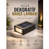 Mey İthalat® Dekoratif Duvar Lambası Solar Güneş Enerjili Bahçe Aydınlatması