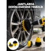 Mey İthalat® Derinlemesine Temizlik İçin Dayanıklı Kıllı Matkap Fırçası Başlığı
