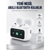 Mey İthalat® Dokunmatik Ekranlı Bluetooth Kulaklık ANC Gürültü Önleme Suya Dayanıklı Yeni Nesil