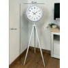 Mey İthalat® Elegance Beyaz Tripod Ayaklı Saat
