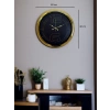 Mey İthalat® Elite Luxury Gold 40 Cm Metal Duvar Saati