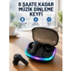 Mey İthalat® ENC Mikrofonlu Bluetooth 5.4 Kablosuz Kulaklık 40ms Düşük Gecikmeli TWS Kulaklık