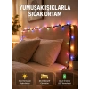 Mey İthalat® Enerji Tasarruflu Şeffaf Kablo 5 m 50 LED Dekor Işık Yeni Nesil