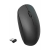 Mey İthalat® Ergonomik Tasarım Kablosuz Siyah Mouse Hassas Uzun Ömürlü