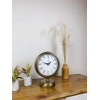 Mey İthalat® Eskitme Metal Retro Masa Saati 25×20 cm