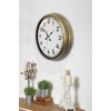 Mey İthalat® Eskitme Standart 40 Cm Metal Klasik Duvar Saati