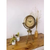 Mey İthalat® Eskitme Vintage Üç Ayaklı Masa Saati